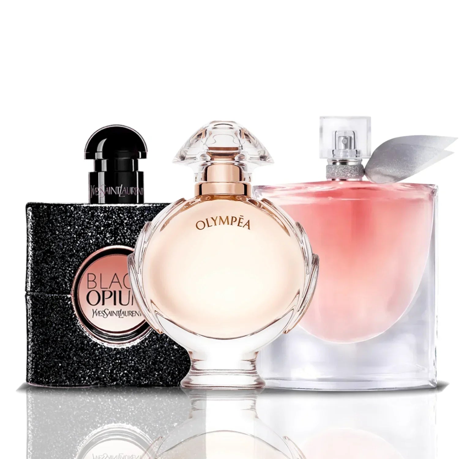 Conjunto de 3 Perfumes | La Vie Est Belle + Olympea + Black Opium